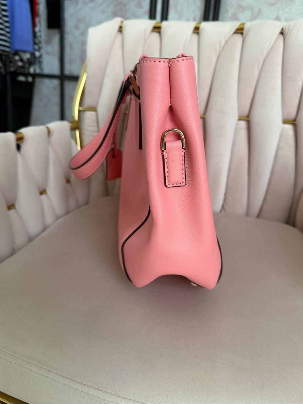 🩷 Kate Spade ♠️ Pink Leather Cameron Street Teagan Satchel - Picture 6 of 16